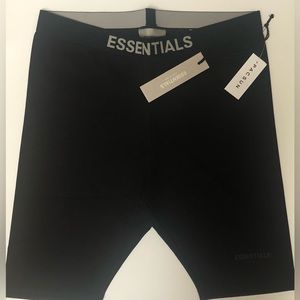Fear of God Essentials Men's Biker‎ Bicycle Shorts Black New S